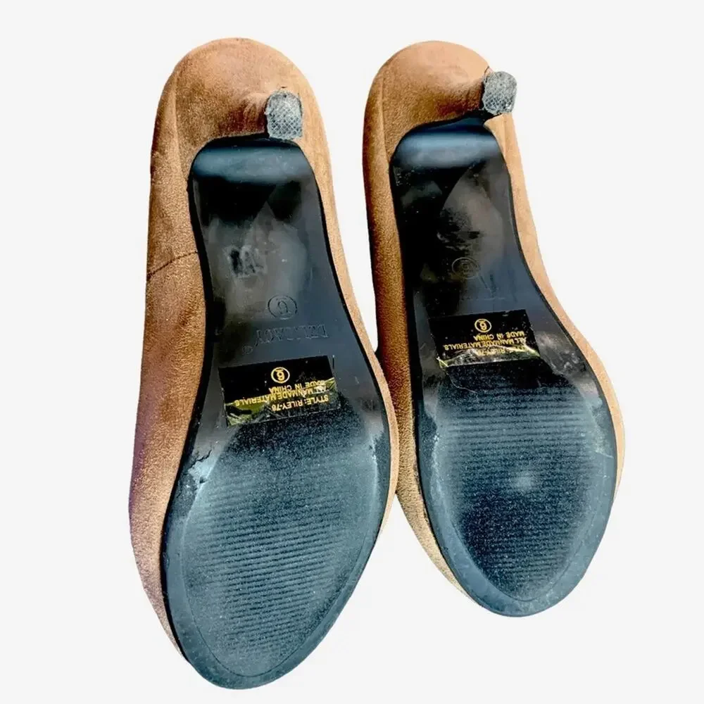 Delicacy shoes. Pumps faux suede leather. Size‎ 8. Warm beige. - Picture 9 of 11